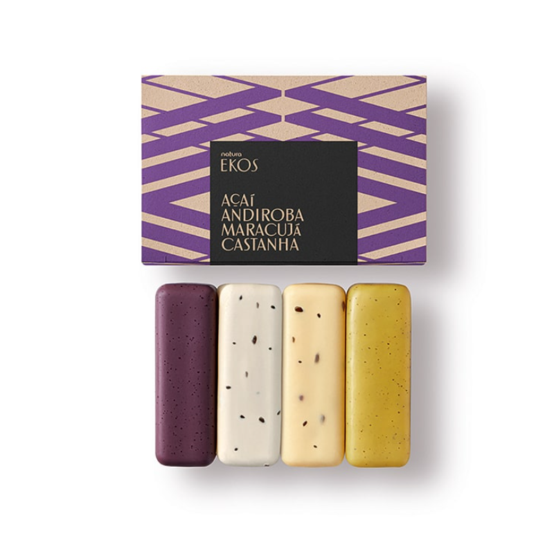 Caja jabones exfoliantes Natura x 4