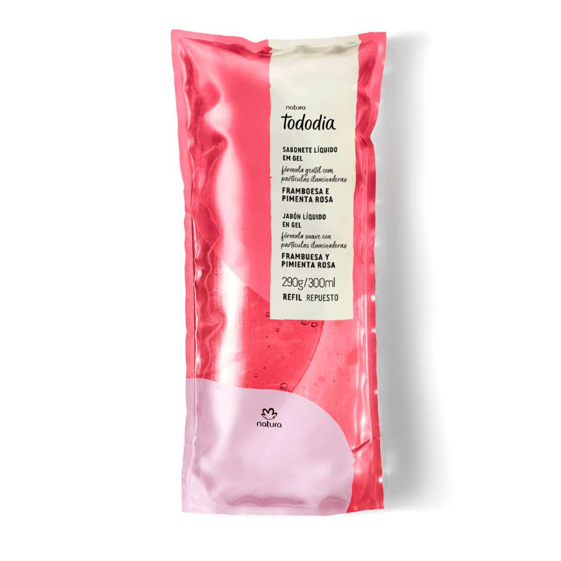 Repuesto Jabon Liquido Frambuesa y pimienta rosa 300 ml