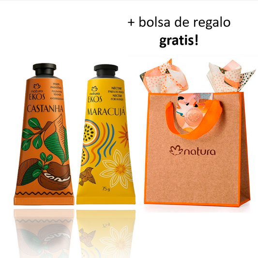 Regalo Kit Cremas de Mano 75 g x 2 Natura